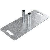 Base | for grid element | horizontally, 2 sleeves